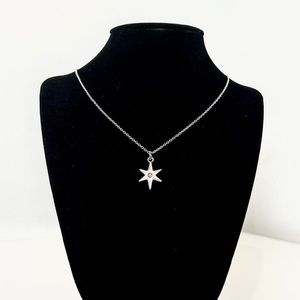 Reversible Sterling Silver Star Necklace